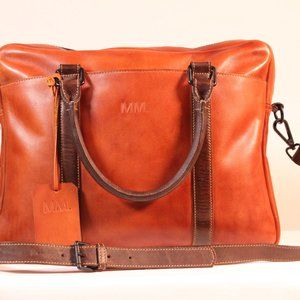 13"  Pure Leather Laptop and accessories bag